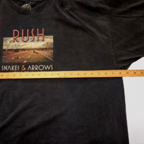 RUSH 4XL big and tall "Snakes & Arrows" World Tour 2007 Concert Band T Shirt Tee - Picture 5 of 6